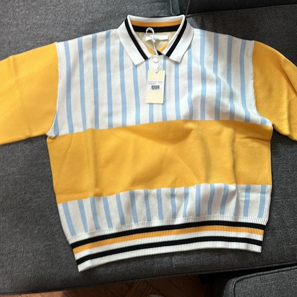 MNML striped polo shirt in size L - Picture 2 of 6